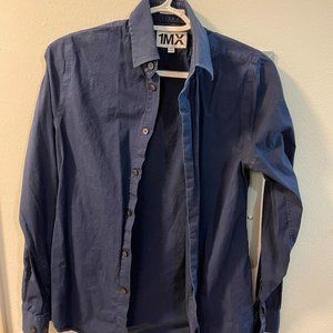 Express Mens Slim Solid Stretch Modern Tech 1MX Dress Shirt